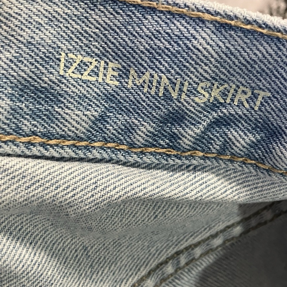 Tommy Hilfiger Skirt Womens Size 29 Izzie Mid Rise Mini Denim Light Blue Wash - Picture 6 of 8